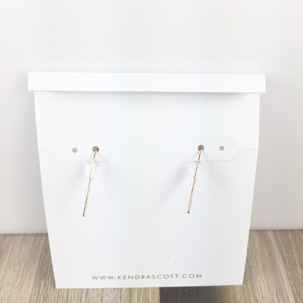 Kendra Scott Alex gold dusted earrings - Picture 3 of 3